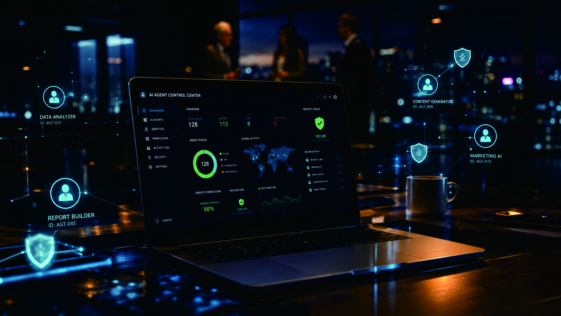 AI agent security governance and identity based delegation diagram