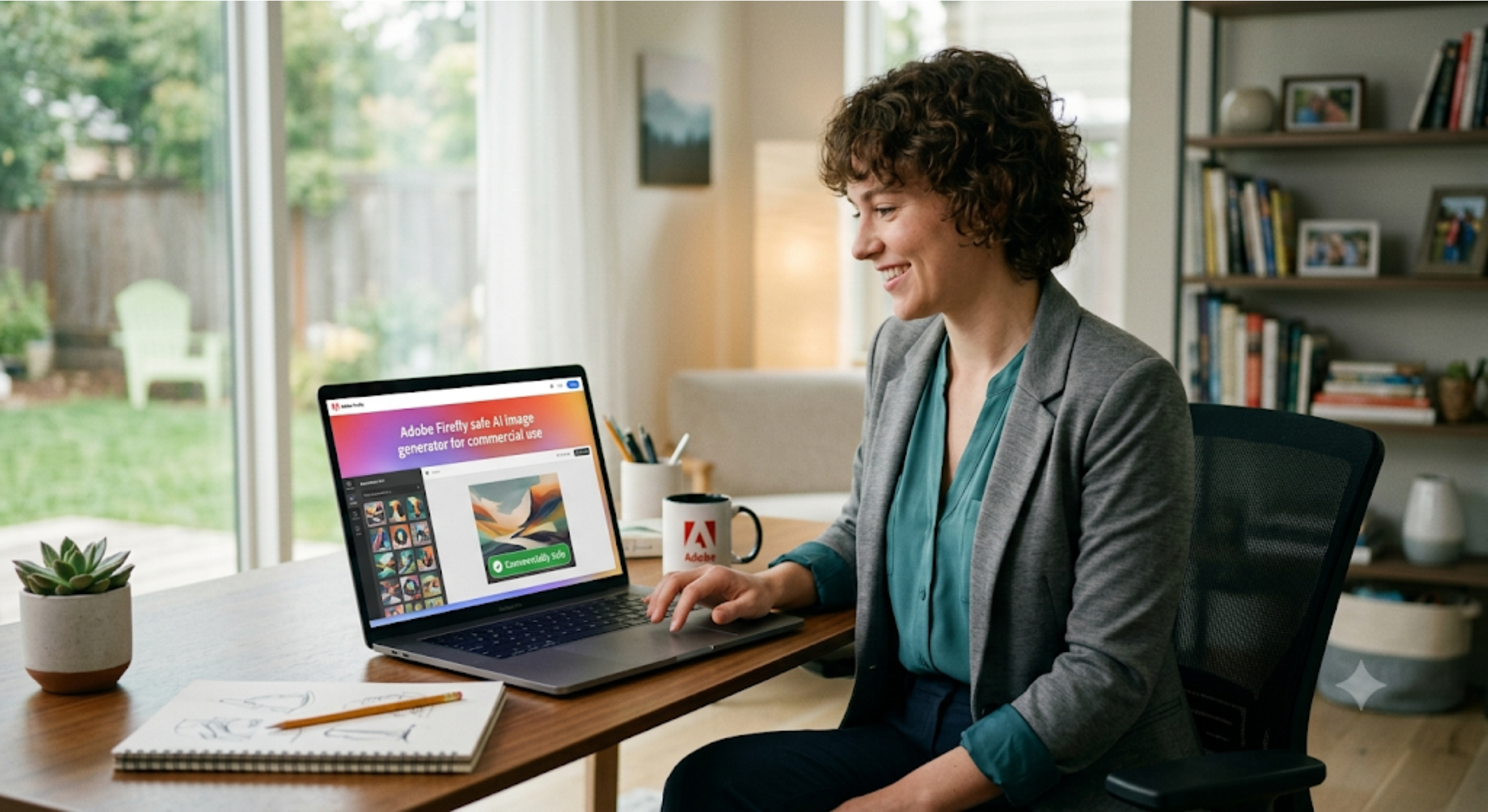 Adobe Firefly safe AI image generator for commercial use